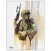 Star Wars Zuckuss Bounty Hunter Collection Art Lithograph